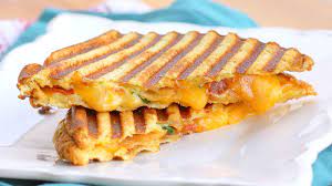 Three grilled cheeses